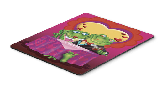Caroline's Treasures APH2477MP Frog Valentine's Day Date Mouse Pad, Hot Pad or Trivet, Large, Multicolor