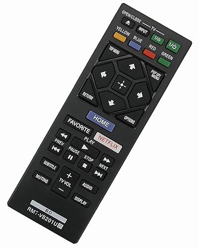 New RMT-VB201U Remote Control Replaced for Sony Blu-Ray Disc Player BDP-BX370 BDP-S1700 BDP-S3700 BDP-S6700 UBP-X700 BDP-S1700ES BDP-S2500