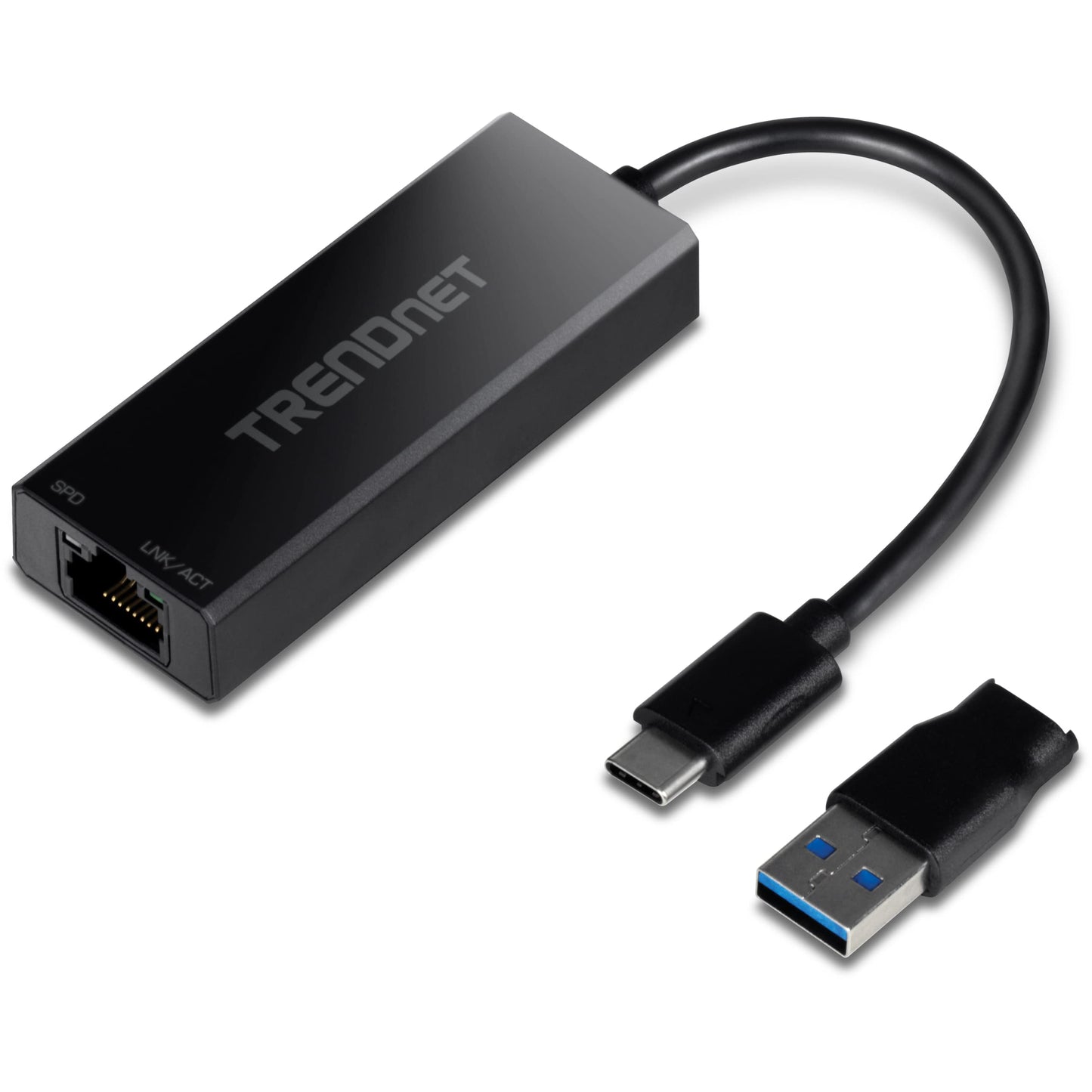 TRENDnet 2.5G USB-C to RJ-45 Ethernet Adapter, Black, TUC-ET2G (Renewed)