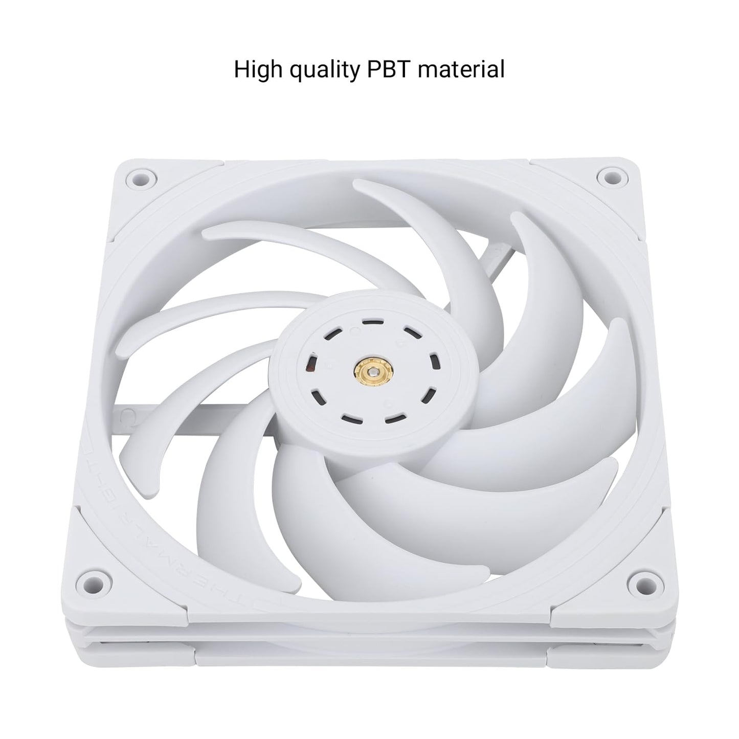 Thermalright TL-B14W 140mm CPU Cooler Fan, Computer White Case Cooling, PWM Control, Static-Pressure Performance Fan,Glue Balancing Technology(Red mud