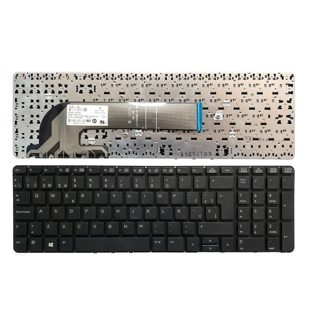 Laptop Replacement Keyboard Compatible for HP ProBook 450 G0 450 G1 455 G1 768787-001 768787-B31 727682-001 MP-12M73US-422 MP-12M7 721953-001 Black