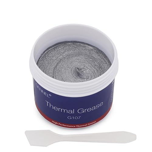GENNEL G107 100Grams Silver Thermal Paste, Premium Performance Thermal Conductive Compound Grease, Heatsink Paste for CPU GPU LED IC PS4 PS5 Xbox