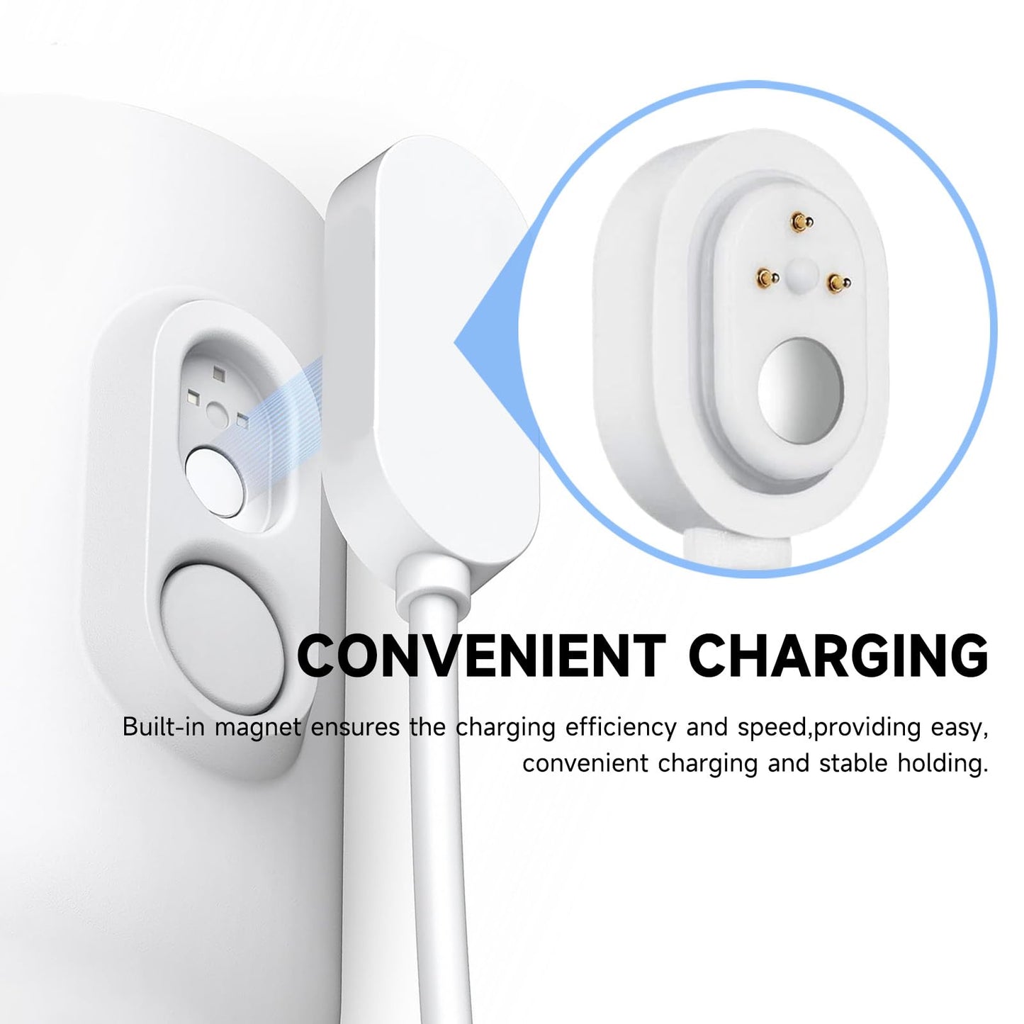 Arlo 2 Pack 10FT Magnetic Charging Cable - Compatible with Arlo Pro 5S 2K, 4, 3, Ultra 2, Ultra, Go 2 Security Cameras - Weather Resistant Connector