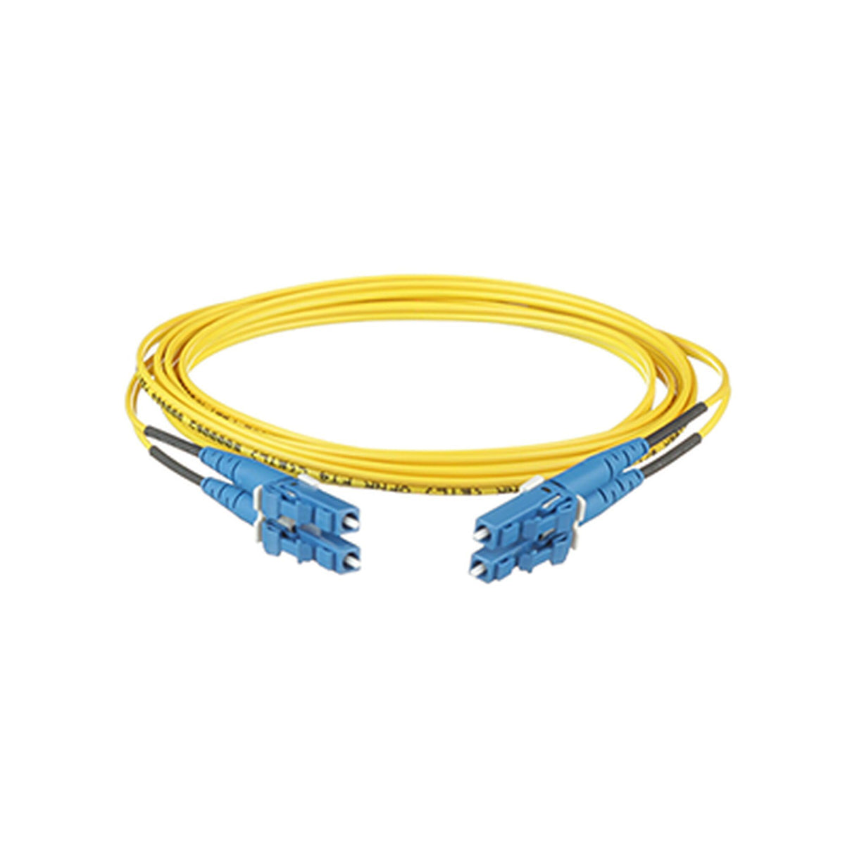Panduit Duplex OS2 Singlemode Fiber Optic Patch Cord, 9 µm Core, LC Duplex Connectors, 3.28 ft (1 m) L, Riser (OFNR)