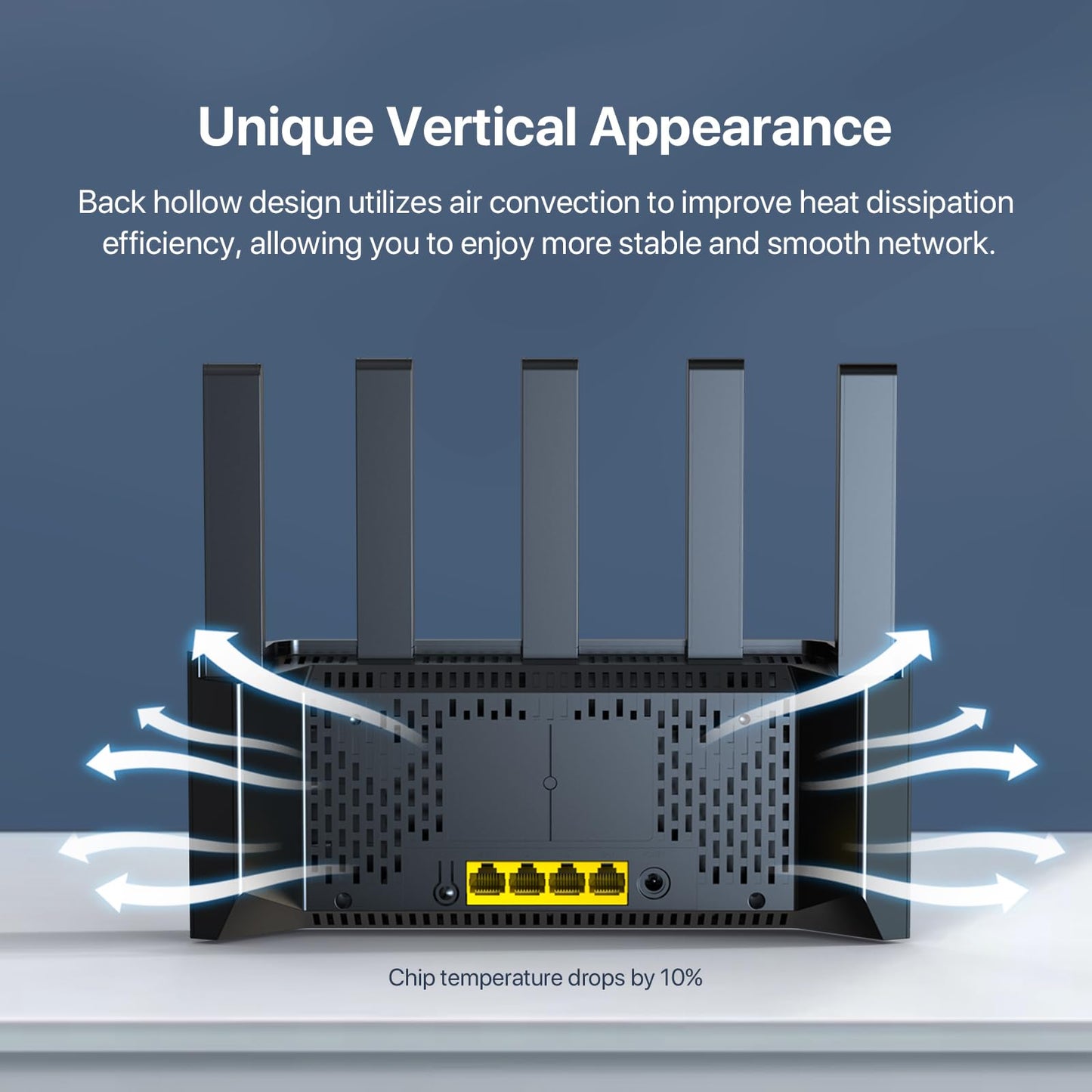 Tenda AX1500 WiFi 6 Router (RX2L Pro)- Smart Dual Band Gigabit WiFi Routers for Home, Vertical Design with 4 GE Ports, Long Range Coverage, VPN