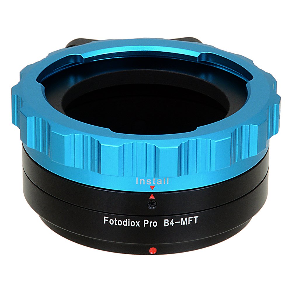 Fotodiox Pro Lens Mount Adapter - B4 (2/3") ENG Cine Lens to Micro Four Thirds (MFT, M4/3) Mount Mirrorless Camera Body