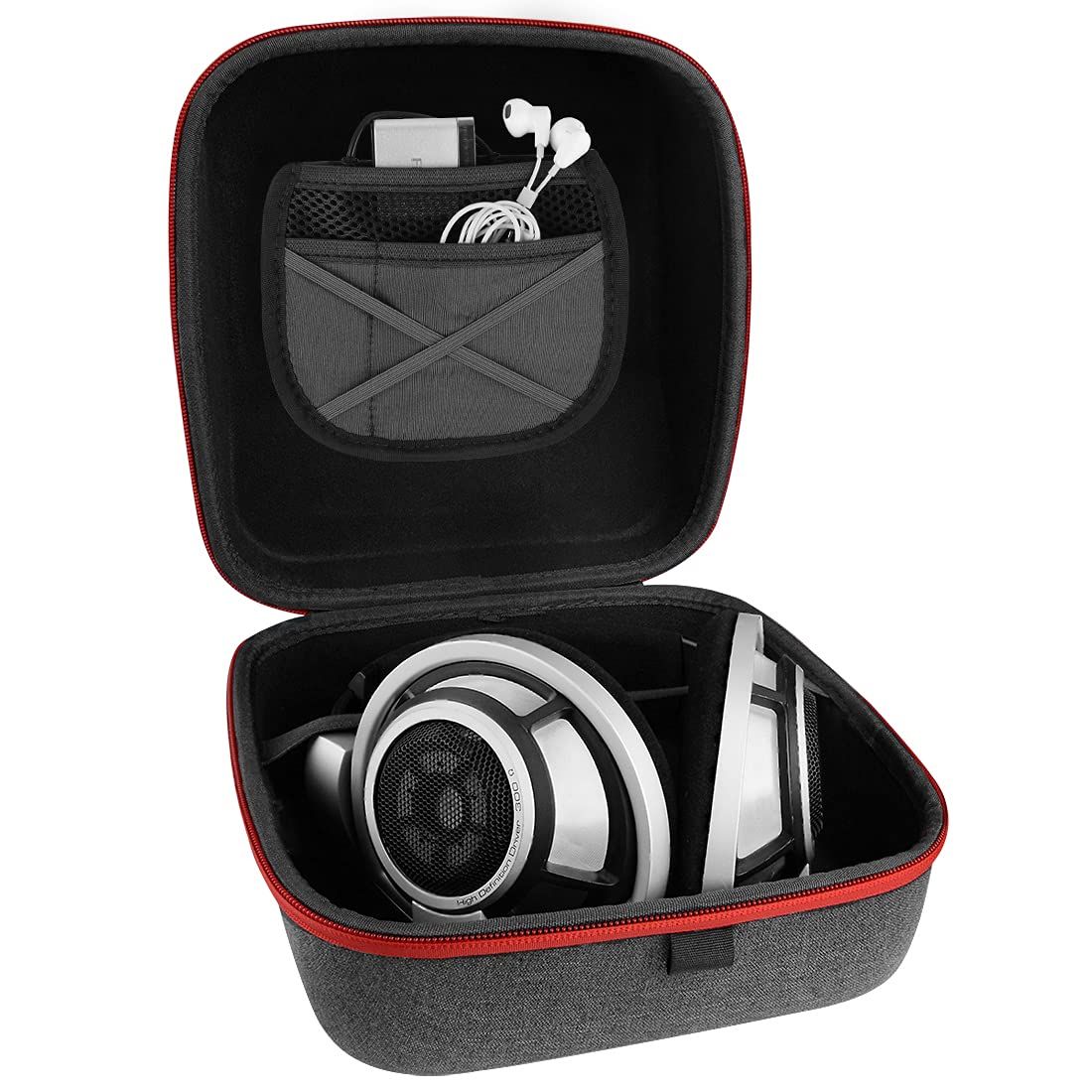 Geekria Shield Headphones Case Compatible with Sennheiser HD820, HD800S, HD800, HD700, HD660S2, HD660S, HD650 Case, Replacement Hard Shell Travel