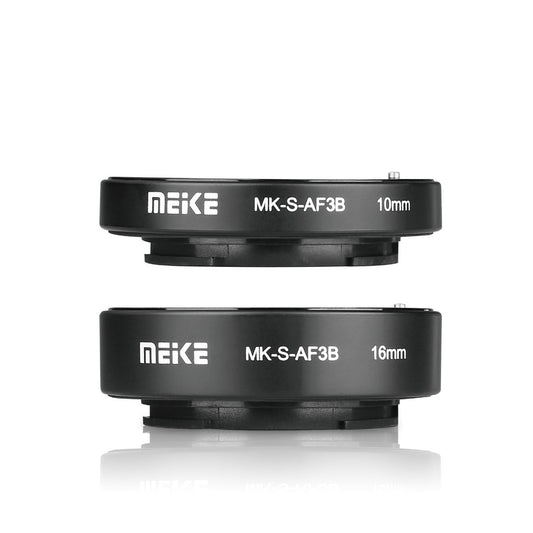 Meike MK-S-AF3B Auto Focus Extension Tube 10mm 16mm for Sony A7 A7M2 NEX 3 NEX 5 NEX 6 A6600 A5000 A6000 A6100 A6300 A6400 A6500 A9