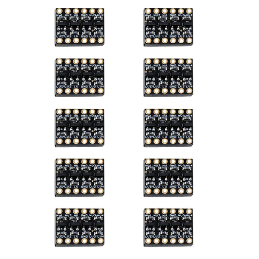 Treedix 10PCS Logic Level Converter Module 4 Channel IIC I2C 3.3V to 5V Bi-Directional Shifter Module for SPI Bus Signals Serial Compatible…