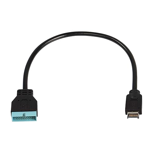 XMSJSIY USB 3.1 Type-E Male to USB 19/20 Pin Header Male Adapter Extension Cable for Motherboard for 30cm