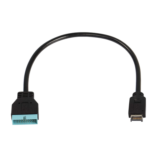XMSJSIY USB 3.1 Type-E Male to USB 19/20 Pin Header Male Adapter Extension Cable for Motherboard for 30cm