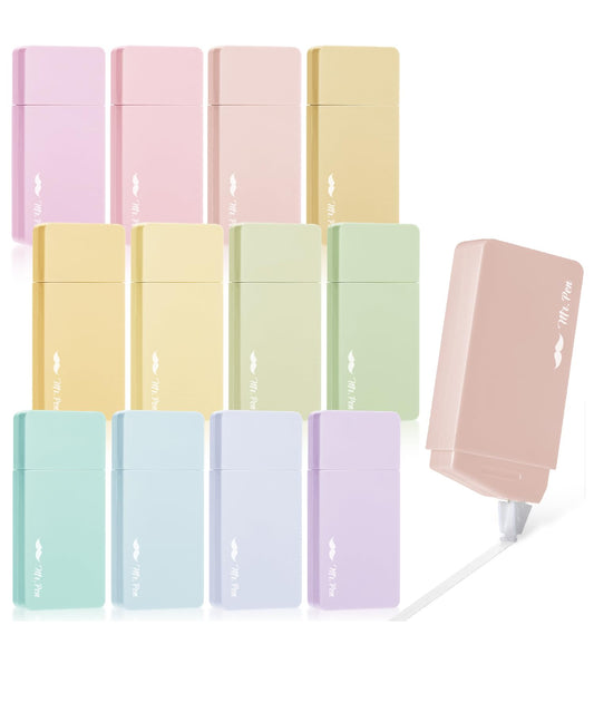 Mr. Pen- Aesthetic Correction Tape Bulk, 0.2" x 236", 12 pcs, Pastel Colors