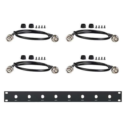Phenyx Pro BNC Antenna Kit, Four BNC Connecting Cables 50cm/1.6FT for Front-Mounting Antennas, Compatible with Full-Rack Wireless Systems (ANTK-FR4A)