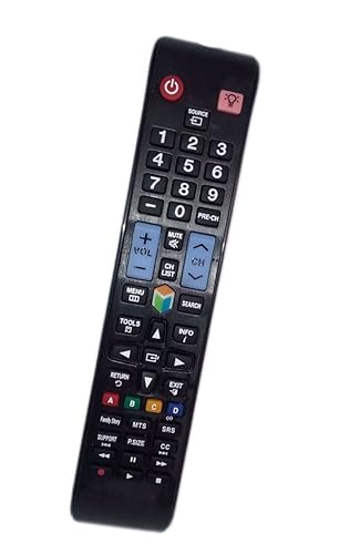 Replaced Remote Control Compatible for Samsung UN32EH5300 UN40ES6100FXZA UN46EH5300F UN50ES6150F UN55ES6150FXZA LED LCD HDTV Smart TV