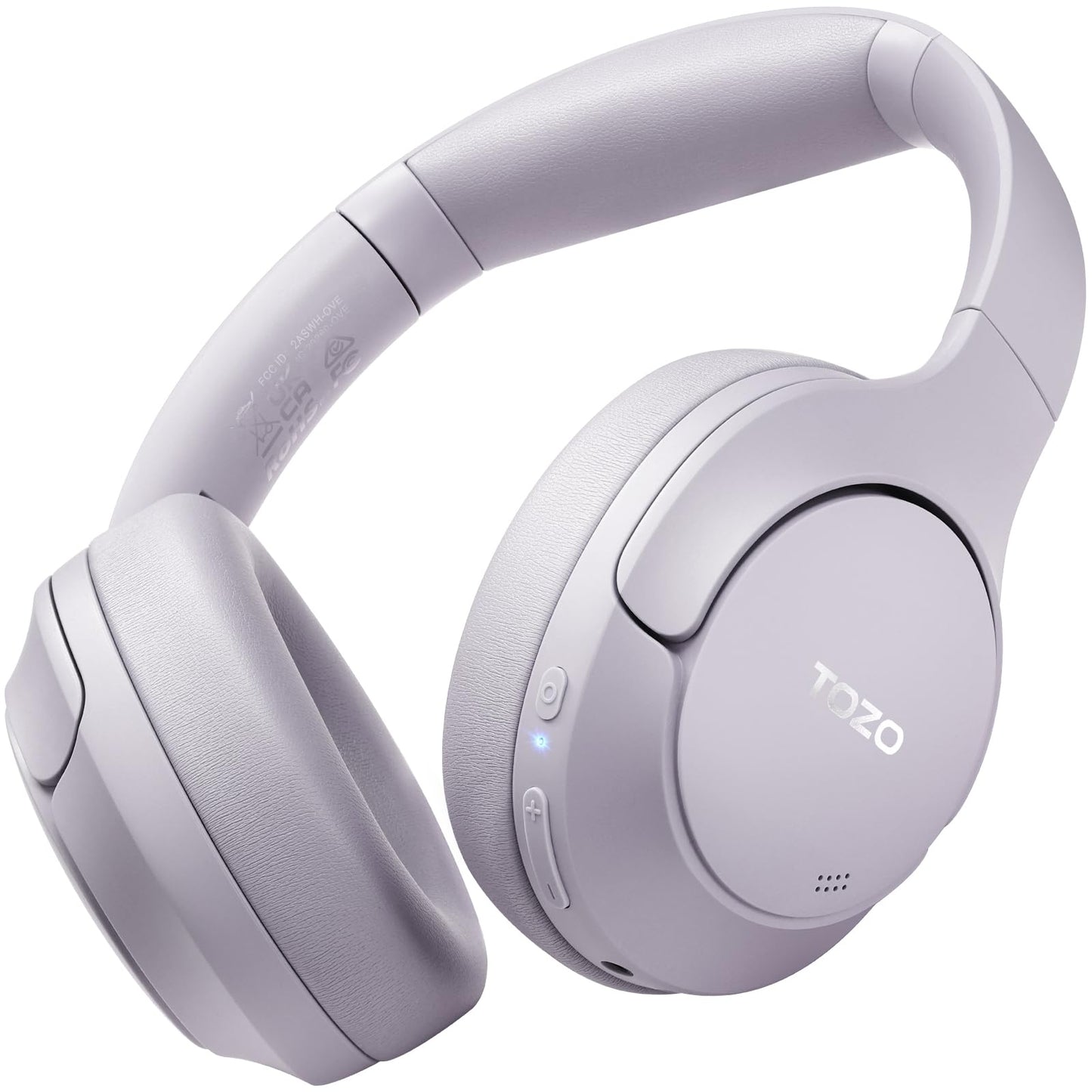 TOZO Hybrid Active Noise Cancelling Headphones, Wireless Over Ear Bluetooth Headset, 60H Playtime, Hi-Res Audio Custom EQ via App Deep Bass Comfort…