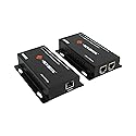 J-Tech Digital HDMI Extender Over Cat 5e/Cat6 Cable Daisy Chain Cascade to Multiple Receivers TCP/IP up to 1080P FHD 60Hz 400ft / 120M HDCP 1.4