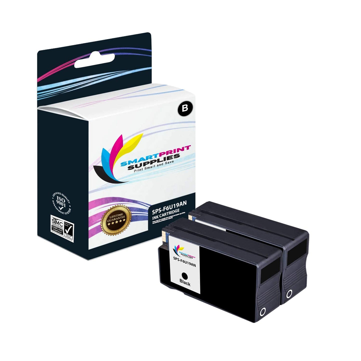 Smart Print Supplies Compatible 952XL F6U19AN Black High Yield Ink Cartridge Replacement for HP OfficeJet 7740 8702 8715, Pro 8210 8216 8218 8710