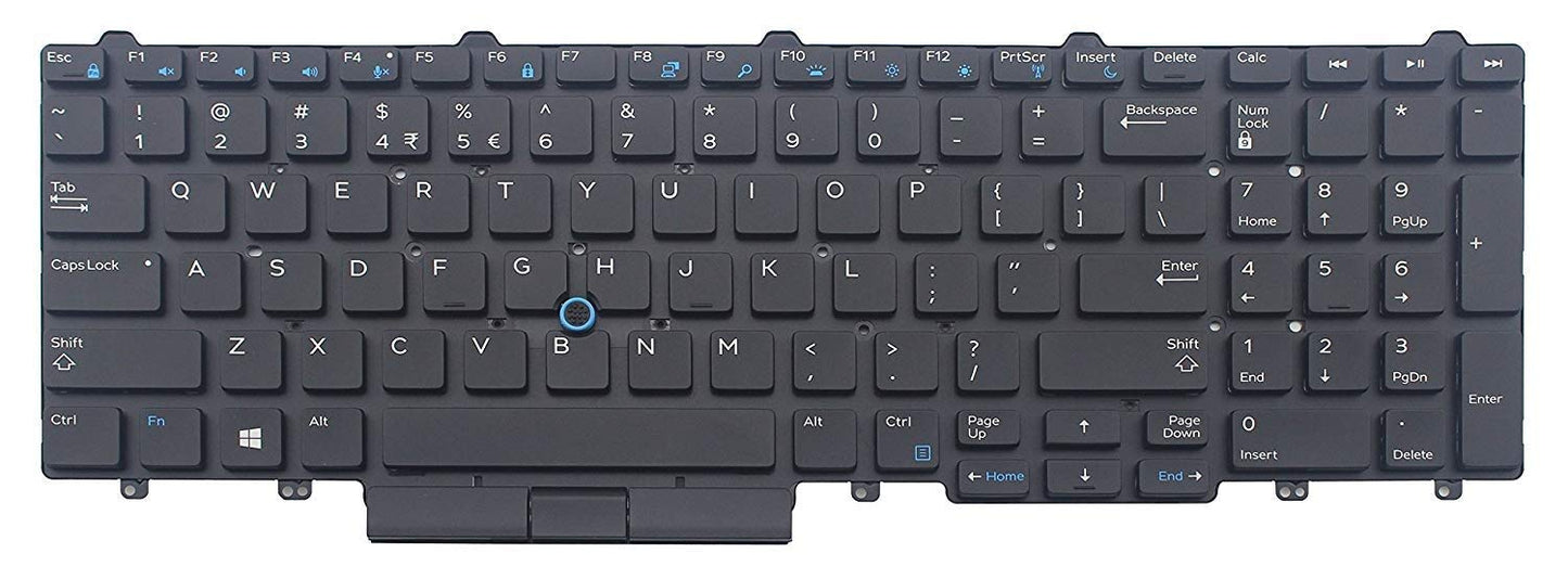 Original New for Dell Latitude 5580 5590 5591 Laptop Keyboard Backlit Pointer US No Frame