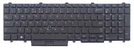 Original New for Dell Latitude 5580 5590 5591 Laptop Keyboard Backlit Pointer US No Frame
