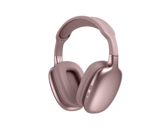 TJ Home Essentials Active Noise Cancellation Bluetooth Over Ear Headphones Leather Wireless Headset Wired Built-in MIC 24H Playtime High Res Audio