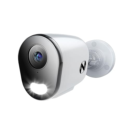 Night Owl Add On Wired IP 4K HD Indoor/Outdoor Deterrence Bullet Camera with 2-Way Audio (1-Pack) (Bullet - 1 Pack)