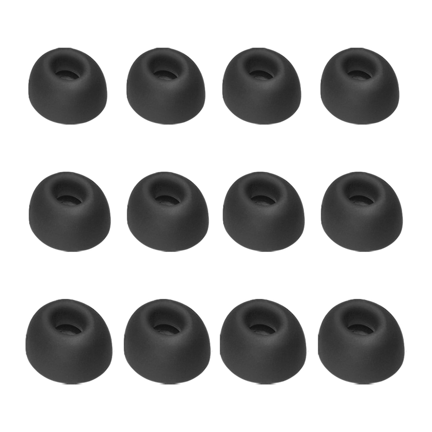 NANLANFAN Replacement Silicone Ear Tips for JBL Tune Buds, JBL Live Free 2 True Wireless Earbuds, 6 Pairs (S/M/L, Black)