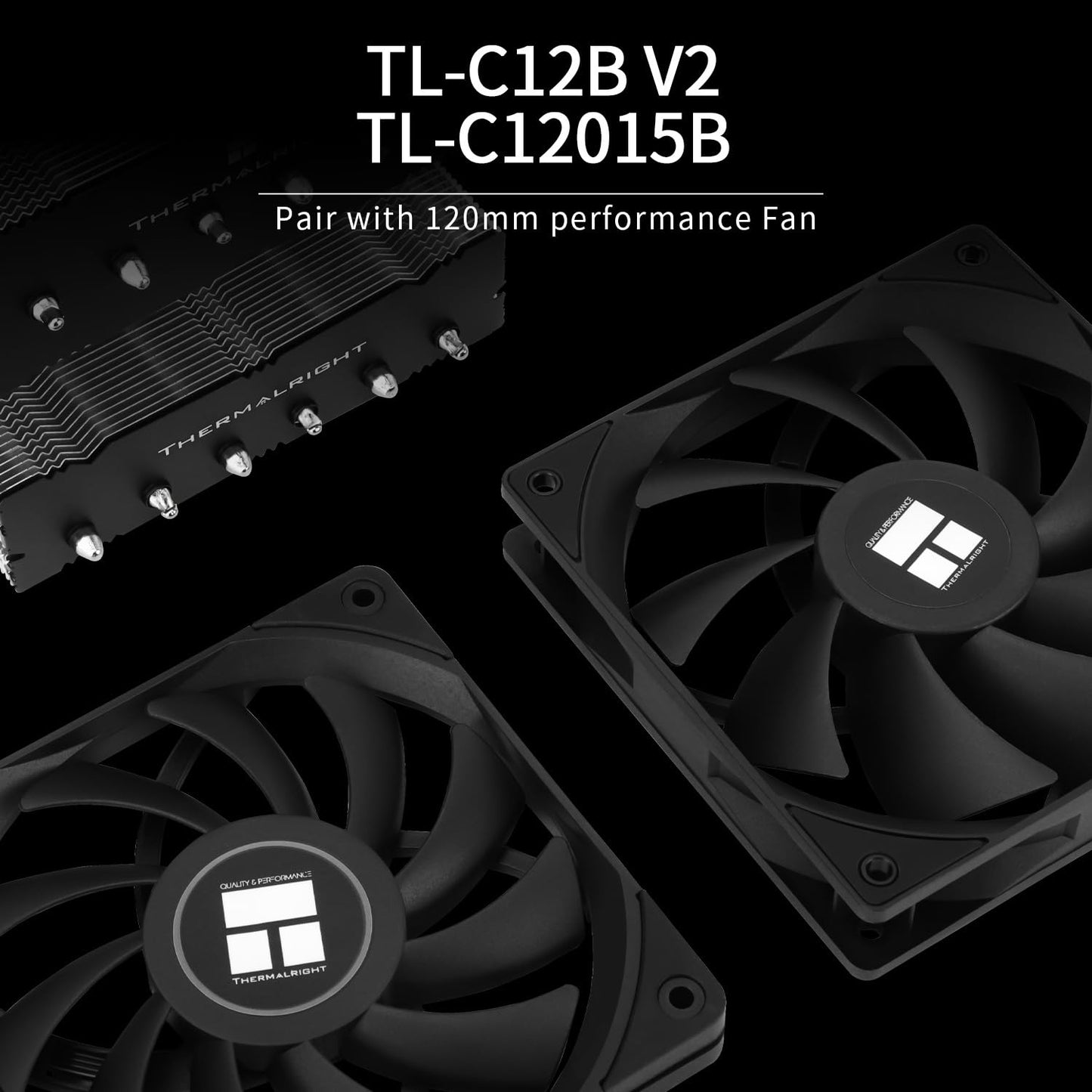 Thermalright Royal Knight 120 SE CPU Air Cooler,6 Heat Pipes Dual Towers Cooler,with Dual PWM Fans,1500RPM Speed,Desktop Cooler for Intel