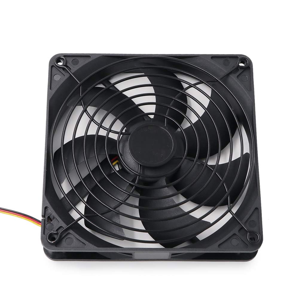 140mm Grill Guard Finger Protective Computer HTPC CPU Case Fan Metal Mesh Black (Type D)