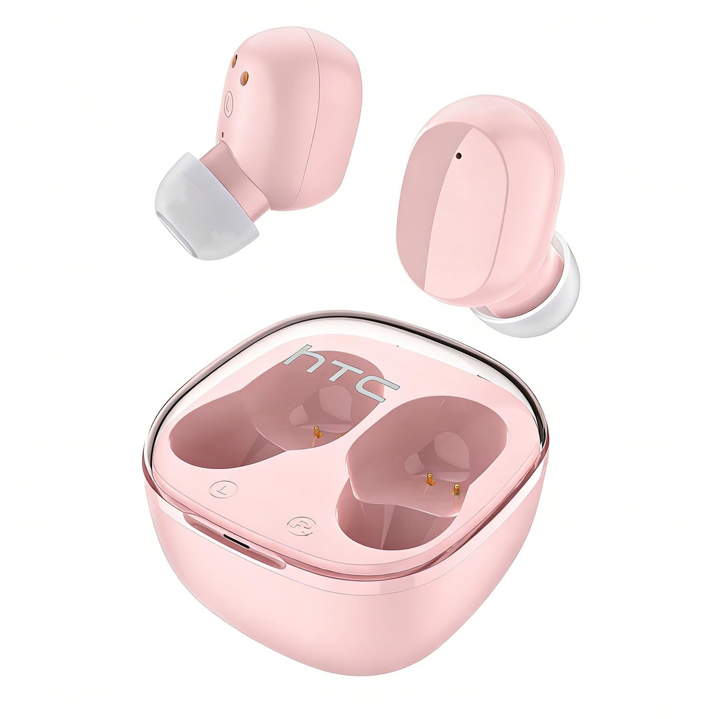 HTC True Wireless Earbuds 6 Bluetooth 5.3 in Ear Stereo Headphones Touch Control with Built-in Microphone, Wireless Noise Cancelling Earbuds 22H