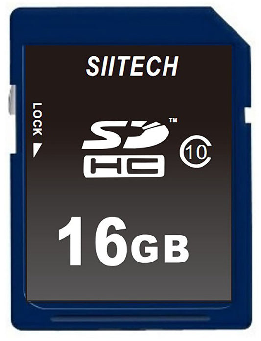 Siitech Premium SDHC Class 10 SD Memory Card 16GB