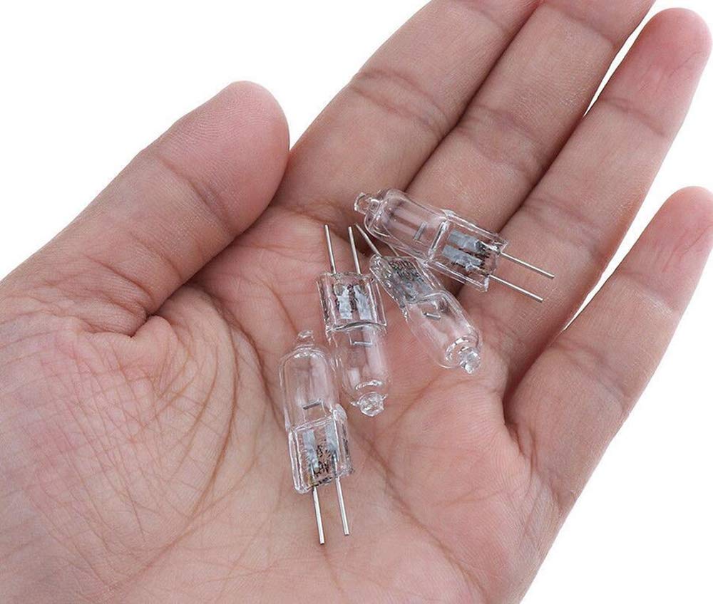 K JINGKELAI 20W Halogen Bulbs 20 Watt T3 G4 Base 24 Volt Halogen Light Bulb 20W 24V T3 JC Lamp Halogen Light Bulb,24V,Clear Lense,Warm White 2700K,10