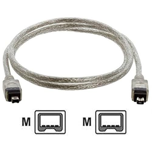 MPF Products VMC-IL4415 VMCIL4415 i.Link 4-pin to 4-pin DV Digital Video Transfer Cable Replacement Compatible with Select Sony Handycam Camcorders