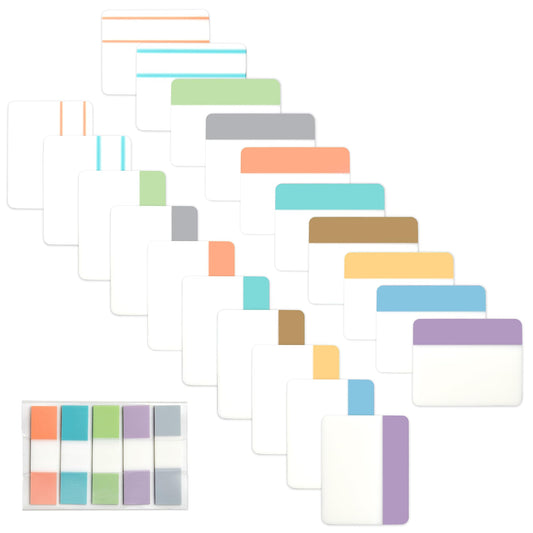 Sticky Index Tabs Book Page - 500Pcs 2 Inch Writable Colored Pages Markers, Repositionable File Tab Flags Labels Self Adhesive Reading Divider Sticker