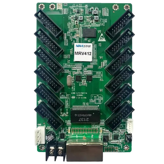 ZiaYi MRV412 Novastar LED Screen Receiving Card Display Control System Card 512x512 Pixels 12*HUB75E Interface