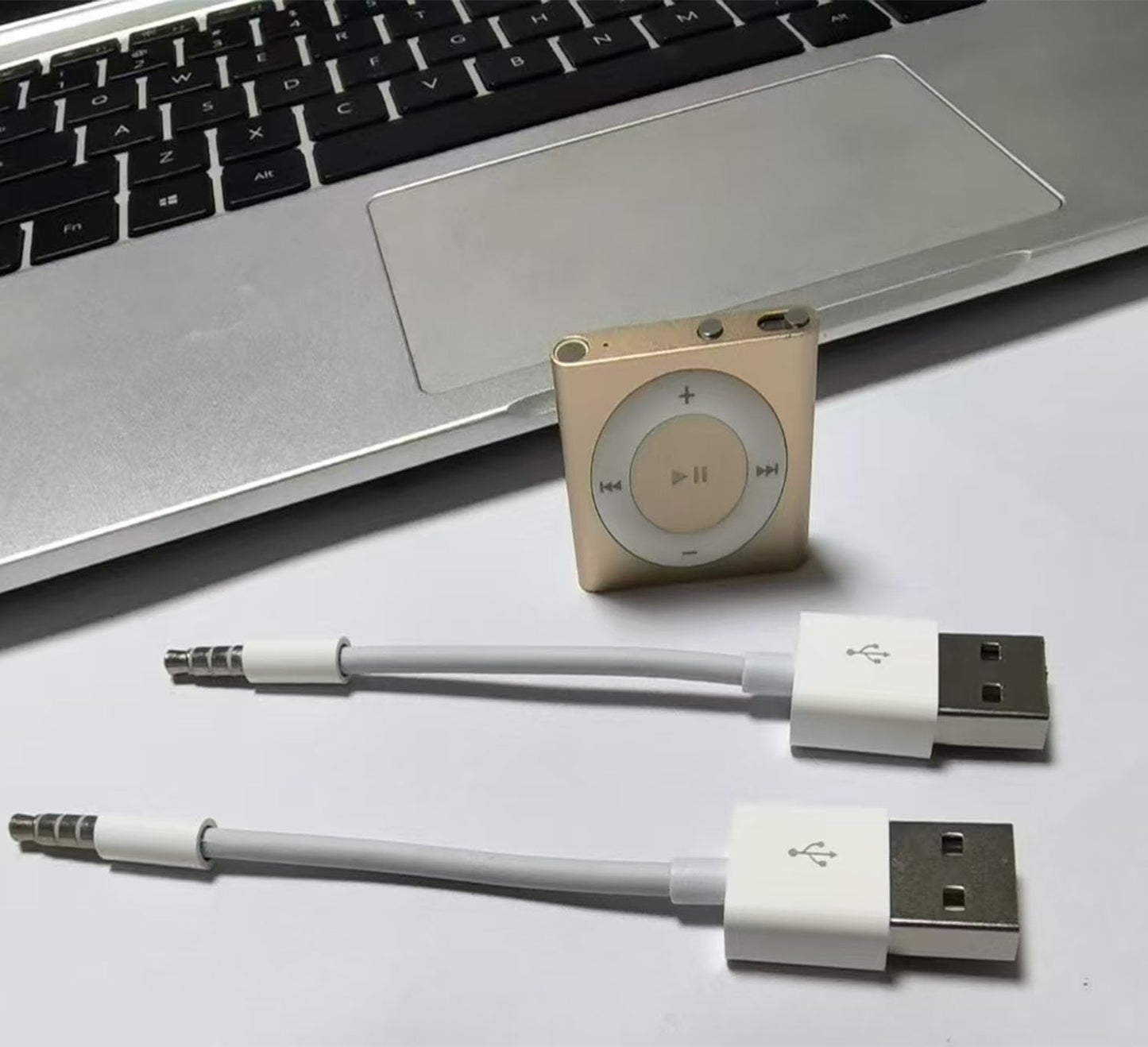 Sidiyang USB Power Charger and Sync Data Cable,2-Pcs Compatible for iPod Shuffle Charger Cable Compatible for iPod Shuffle 3rd 4th 5th Generation