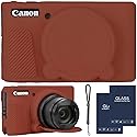SZHSYJY Camera Case for Canon PowerShot SX740/ SX730 Digital Camera,SX740 HS Case, Soft Silicone Protective Case Removable Lens Cover,Comes with 2
