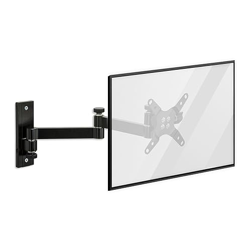 Mount-It! Full Motion Computer Monitor Wall Mount - Adjustable Arm for Home Office, Gaming, Workstations - Fits 19-32” Screens, VESA 75x75 & 100x100