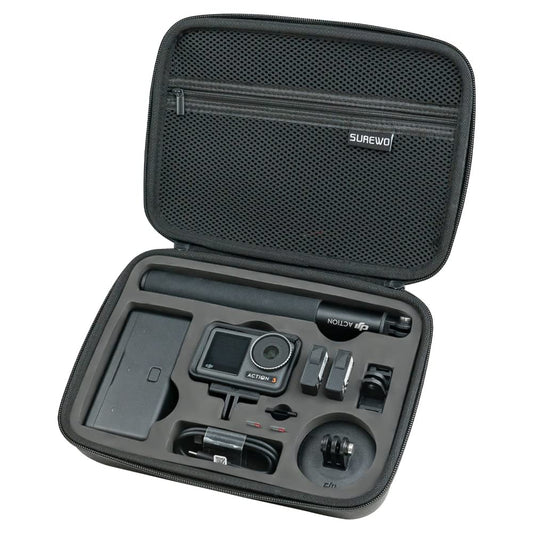 SUREWO Surface-Waterproof DJI Osmo Action 6 Carrying Case,Travel Portable Bag Compatible With DJI Osmo Action 6/5 Pro/4/3 Adventure Combo Accessories
