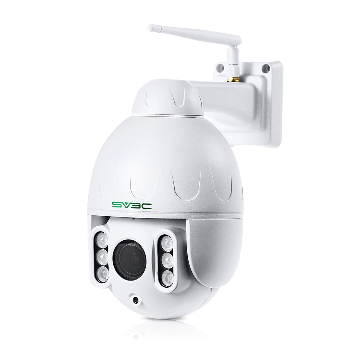 SV3C 1080P Outdoor PTZ WiFi Camera, ONVIF Security IP Camera with Auto Tracking, 197ft HD Night Vision, 5X Optical Zoom, Two-Way Audio, Waterproof