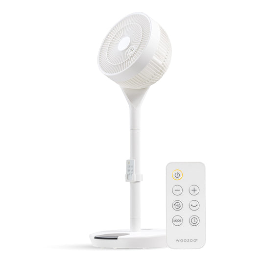 IRIS WOOZOO Pedestal 360 Oscillating DC Motor Standing Fan with Remote Control