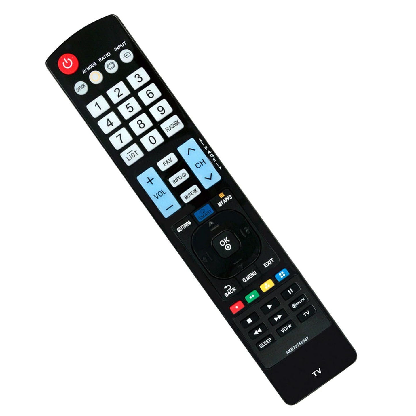 AKB73756567 Replace Remote fit for LG LED Smart TV 32LB5800 32LB580B 39LB5800 40UB8000 42LB5800 47LB5800 47LB6100 49UB8200 50LB6100 55LB5800 55LB6100