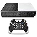 MightySkins Carbon Fiber Skin for Microsoft Xbox One S - Black Wood | Protective, Durable Textured Carbon Fiber Finish | Easy to Apply, Remove,