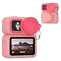Wonkzon for DJI Osmo Nano Case, Silicone DJI Nano Case Compatible with Airtag, Soft Non-Slip Anti-Scratch Shock-Absorbent Anti-Drop Wear-Proof