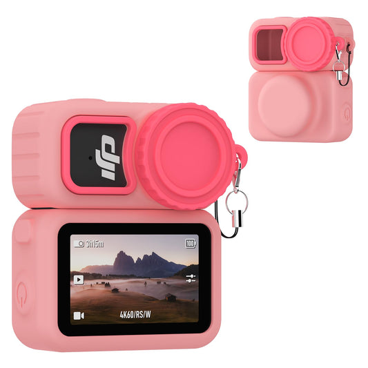 Wonkzon for DJI Osmo Nano Case, Silicone DJI Nano Case Compatible with Airtag, Soft Non-Slip Anti-Scratch Shock-Absorbent Anti-Drop Wear-Proof