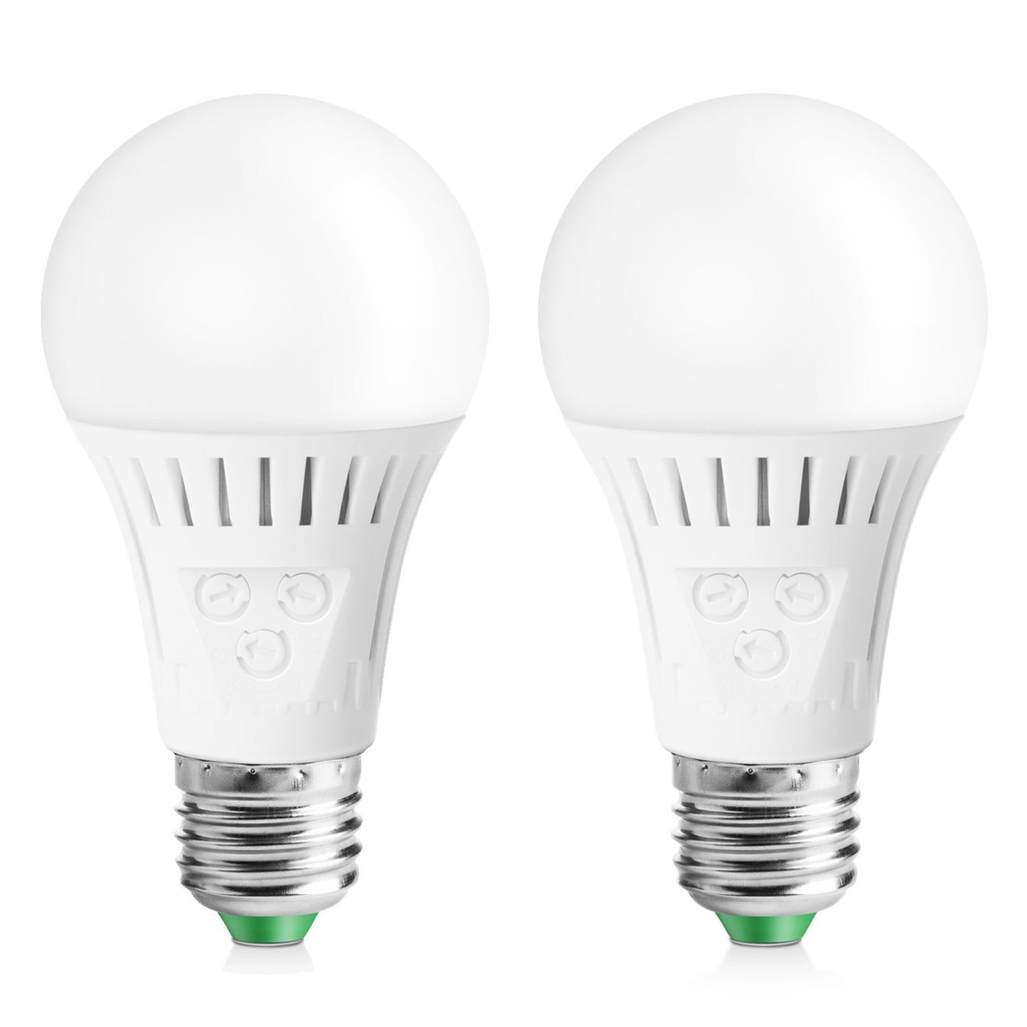 Elrigs Motion Sensor Light Bulb with Dusk to Dawn, E26 Base, 7W LED(60W Equivalent), Warm White(3000K), Motion Sensitivity, Time and Twilight Setting
