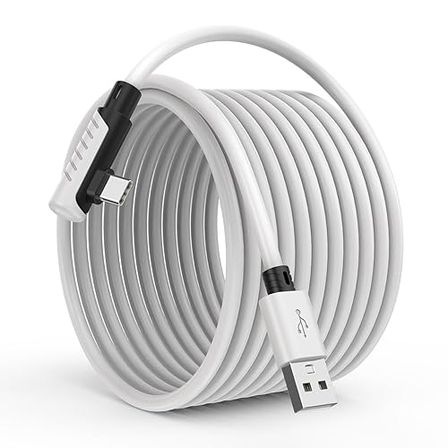 16 Feet Link Cable for Quest 3S,VR Cable Compatible with Meta Quest 3S/Quest 3/Oculus Quest 2/Pico 4 Accessories and PC/Steam VR,16FT USB 3.0 to USB C