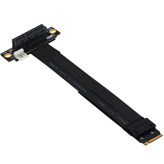 BQZYX+ M Key Extension M.2 NGFF Key M to PCIe 3.0 4X Extension Cable m.2 Key m to pci-e 4X (90°Right Angle PCI-E Slot)