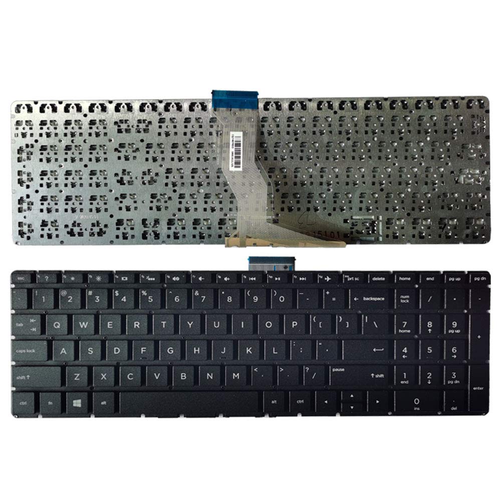 Laptop Replacement Keyboard Fit HP Pavilion 15-BS028CL 15-BS033CL 15-BS038CL 15-BS048CL 15-BS067CL 15-BS078CL US Layout (Black No Backlight)