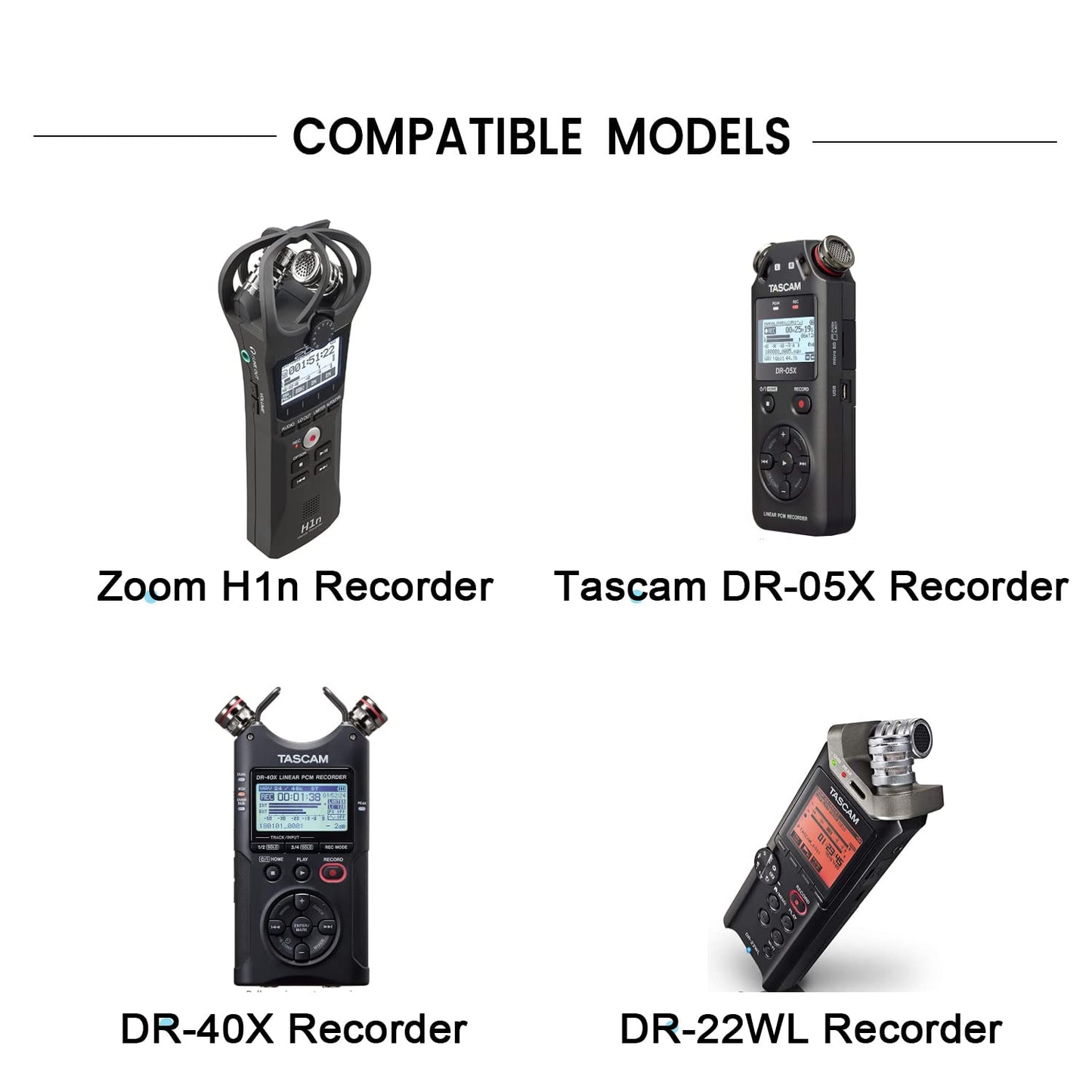 5foot DR-05x USB Charge Cable, Charging Cord Compatible for Zoom H1n/ Q2n/ H8/ F1, LiveTrak L-8, Tascam DR-05X, DR-40X, DR-07X,DR-22WL,DR-44WL,DR-70D