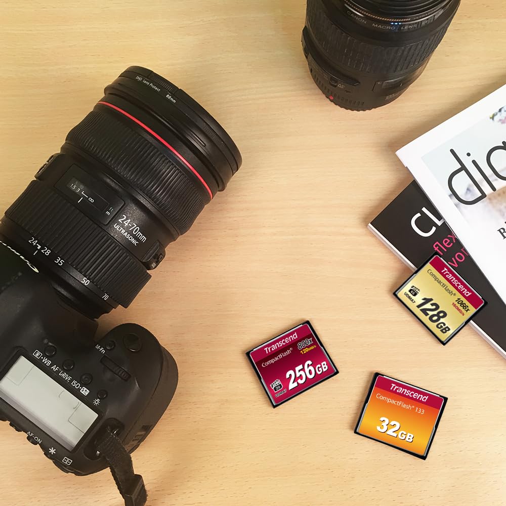 Transcend 16GB CompactFlash CF Memory Card, Up to 50MB/s, MLC, DSLR Camera